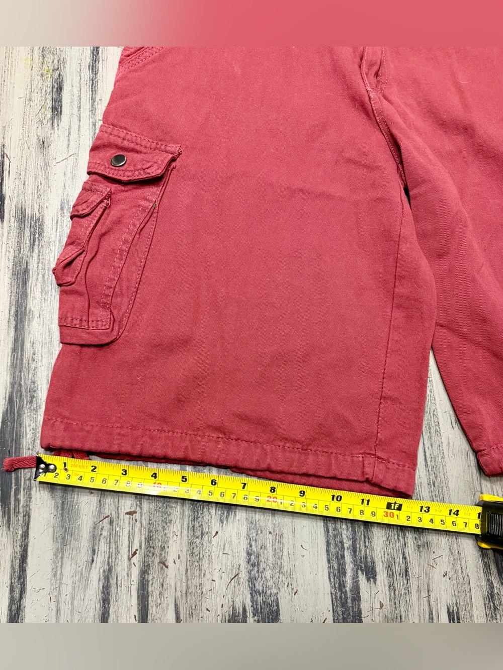 Riot Empire Men's Red Cargo Shorts Size 36 New with Tags - Picture 6 of 13